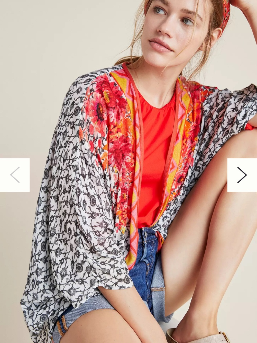 Anthropologie bl^nk Kellen Cocoon Kimono